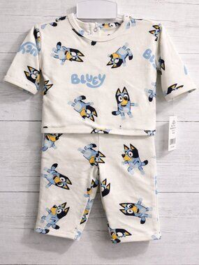 NWT Bluey 2 Piece Set Baby 6M Pajamas or Outfit Shirt & Pants